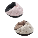 Happy Tails Luxe Satin Burrow Cat Bed