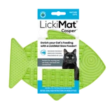 Lickimat Green Casper Mat Cat Slow Feeder 