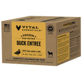 Vital Essentials Duck Patties Raw Grain-Free Frozen Dog Food 10 ct