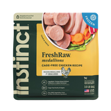 Instinct Frozen FreshRaw Medallions Cage-Free Chicken Recipe Adult Dog Food 3 lb
