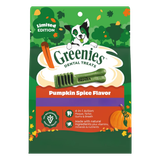 Greenies Holiday Pumpkin Spice Flavor Dog Dental Treats, 6oz