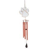 Songbird Essentials Pawprint Stained Glass Wind Chime 
