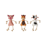 Spot Dura-Fuse Barnyard Animal Leather Dog Toy, Assorted 14 in