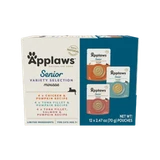 Applaws Senior Selection Mousse Natural Wet Cat Food Variety Pack 2.47 oz/Case of 12