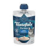 Blue Buffalo Tastefuls Purees with Chicken Natural Cat Food Complement 3 oz