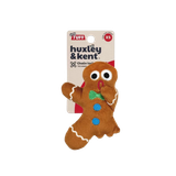 Huxley & Kent Tiny Tuff Holiday Ginger Snapped Plush Dog Toy 5 in
