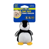 Petsport Tiny Tots Penny Penguin Plush Dog Toy 4 in