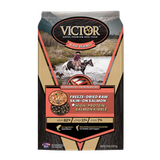Victor Pet Food Raw Blend Fishermen's Freeze-Dried Skin-On Salmon Recipe + High-Protein Salmon Kibble Dog Food