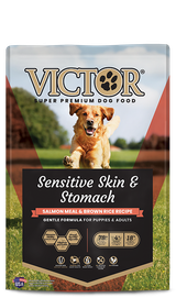 Victor Pet Food Sensitive Skin & Stomach Salmon Meal & Brown Rice Dry Dog Food