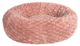 Spot Pink Flannel Round Pet Bed 18 in