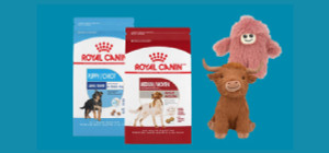 Buy a 17 lb Bag or Larger of Royal Canin Dog Kibble, Get up to $15 Off One Select Dog Toy