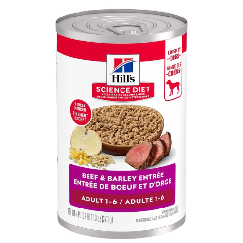 Hill's Science Diet Adult 1-6 Beef & Barley Entree Canned Dog Food