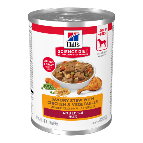 Hill's Science Diet Adult Savory Stew With Chicken & Vegetables Canned Dog Food