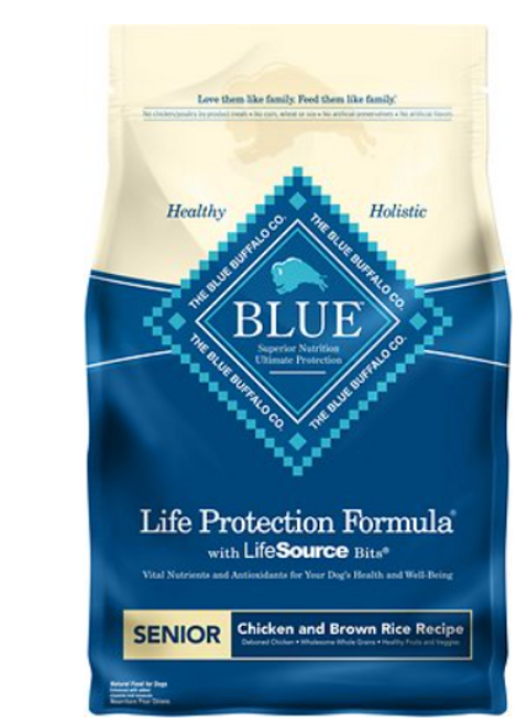 Blue Buffalo Life Protection Formula Senior Chicken & Brown Rice Recipe Dry Dog Food