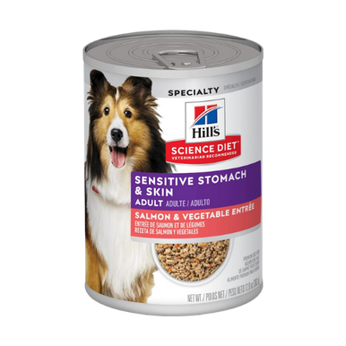Hill's Science Diet Adult Sensitive Stomach & Skin Salmon & Vegetable Entree Canned Dog Food