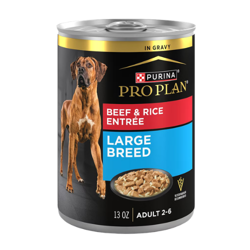 Purina Pro Plan Adult Large Breed Beef & Rice Entrée in Gravy Wet Dog Food
