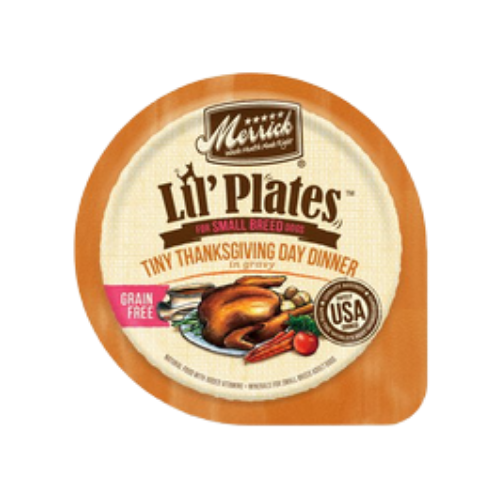 Merrick Lil' Plates Small Breed Tiny Thanksgiving Day Dinner In Gravy Grain-Free Wet Dog Food