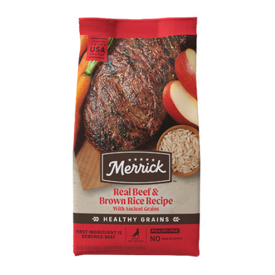 Merrick Classic Healthy Grains Real Beef & Brown Rice Recipe With Ancient Grains Adult Dry Dog Food