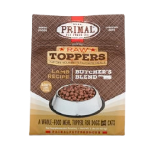 Primal Raw Frozen Butchers Blend Lamb Dog Food Topper 2 lb