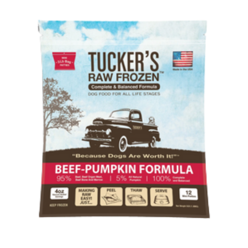 Tucker's Raw Frozen Beef Pumpkin Complete & Balanced Dog Food