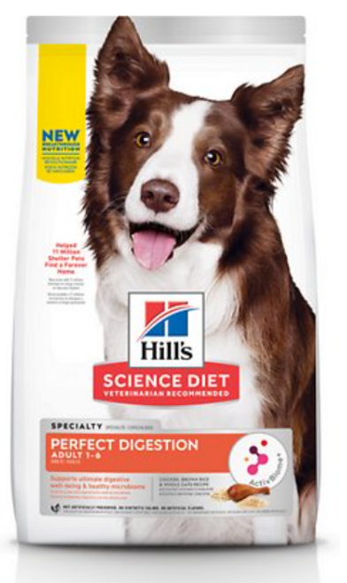 Hill's Science Diet Adult Perfect Digestion Chicken, Brown Rice, & Whole Oats Recipe Dry Dog Food