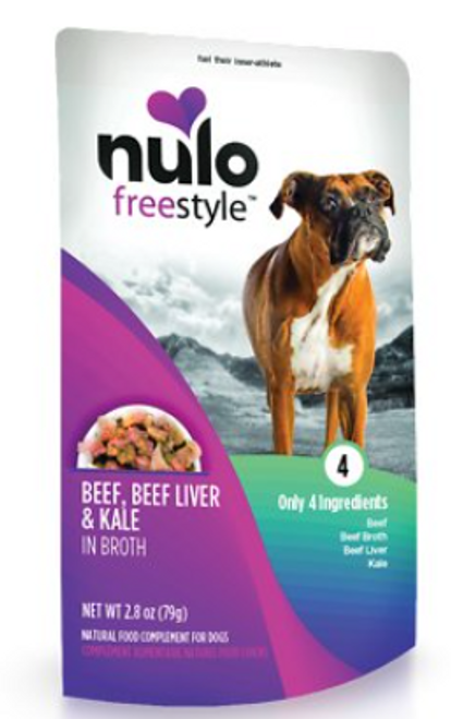 Nulo Freestyle Grain-Free Beef & Kale Dog Pouch