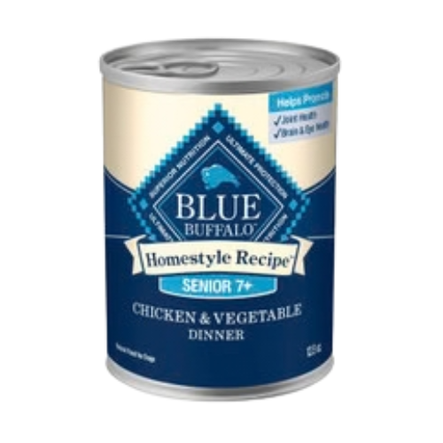 Blue Buffalo Homestyle Recipe Senior Chicken Dinner With Garden Vegetables & Brown Rice Canned Dog Food