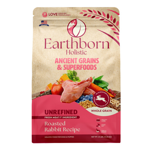 Earthborn Holistic Venture Limited Ingredient Rabbit Meal & Pumpkin Grain-Free Dry Dog Food 