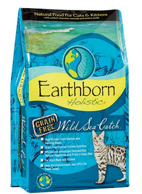 Earthborn Holistic Wild Sea Catch Grain-Free Natural Dry Cat & Kitten Food