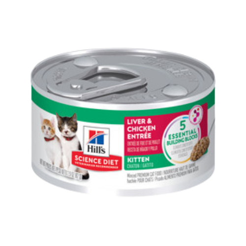 Hill's Science Diet Kitten Liver & Chicken Entree Canned Cat Food