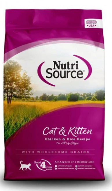 Nutrisource Cat & Kitten Chicken And Rice Formula Dry Cat Food
