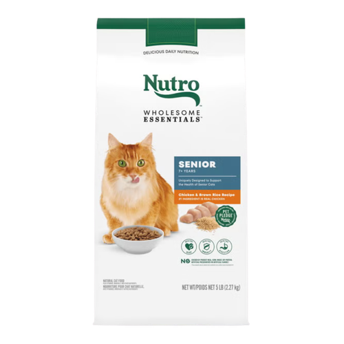 Nutro Senior Chicken & Brown Rice Adult Dry Cat Food 5 lb