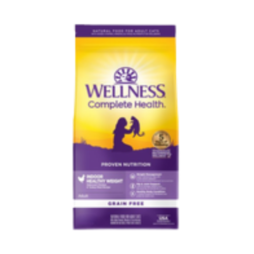Wellness Complete Health Indoor Healthy Weight Chicken Recipe Grain-Free Dry Cat Food 5.5 lb