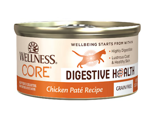 Wellness Core Digestive Health Chicken Pate Recipe Grain-Free Canned Cat Food