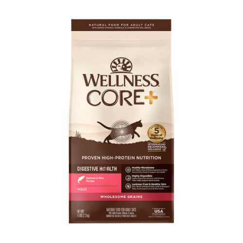 Wellness Core Digestive Health Wholesome Grains Salmon & Rice Recipe Dry Cat Food
