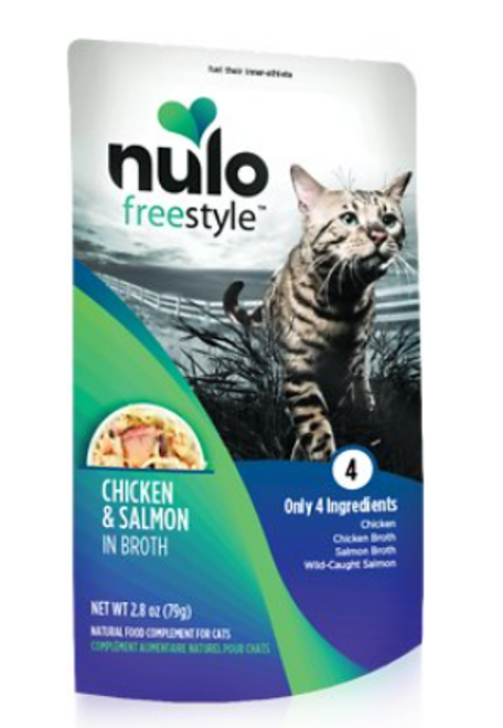 Nulo Freestyle Grain-Free Chicken & Salmon in Broth Cat Food Pouch