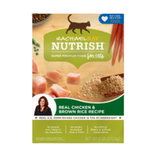 Rachael Ray Nutrish Chicken & Brown Rice Recipe Dry Cat Food 6 lb