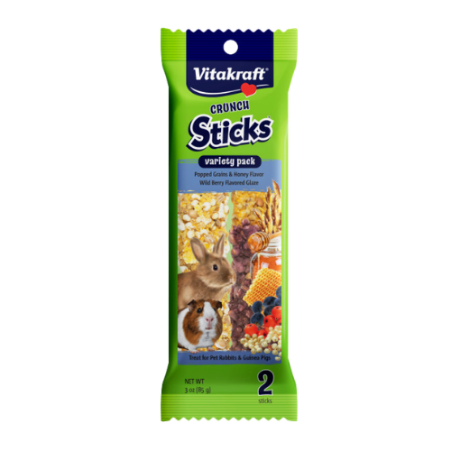 Vitakraft Crunch Sticks With Wild Berry & Honey Flavor Rabbit & Guinea Pig Treats 2 pk