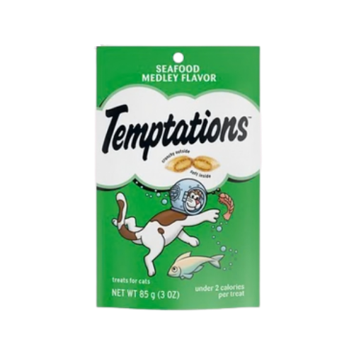 Whiskas Temptations Seafood Medley Flavor Cat Treats