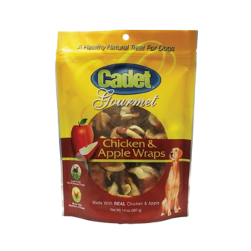 Cadet Premium Gourmet Chicken & Apple Wraps Dog Treats 14 oz