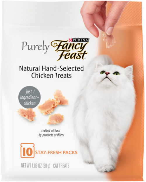 Fancy Feast Purely Natural Hand-Selected Chicken Cat Treats 1.06oz
