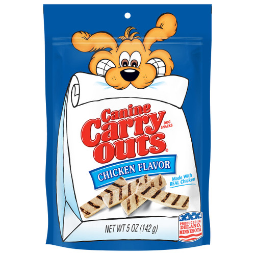 Canine Carry Outs Chicken Flavor Dog Treats 4.5 oz