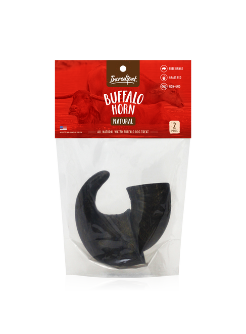 Incredipet Buffalo Horns 2 pk