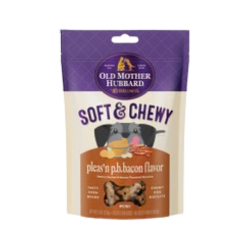 Old Mother Hubbard Mini Soft & Tasty Peanut Butter & Bacon Dog Biscuits 8 oz
