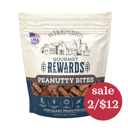 Wholesomes Rewards Peanutty Bites Biscuits 3 lb