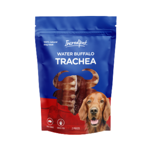 Incredipet Buffalo Tracheas Dog Chews 2 pk