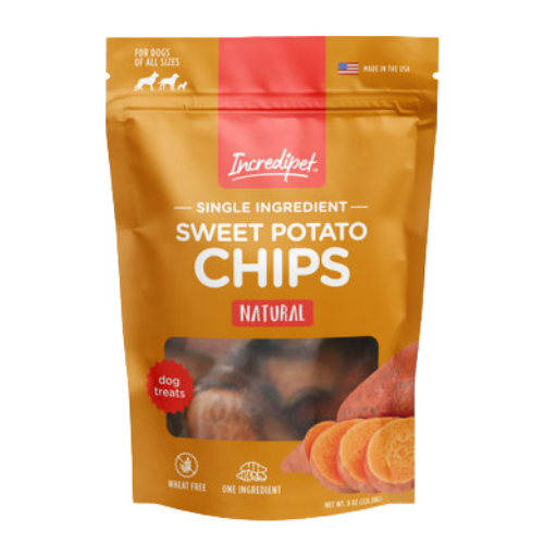 Incredipet Sweet Potato Chips Dog Treats 8 oz