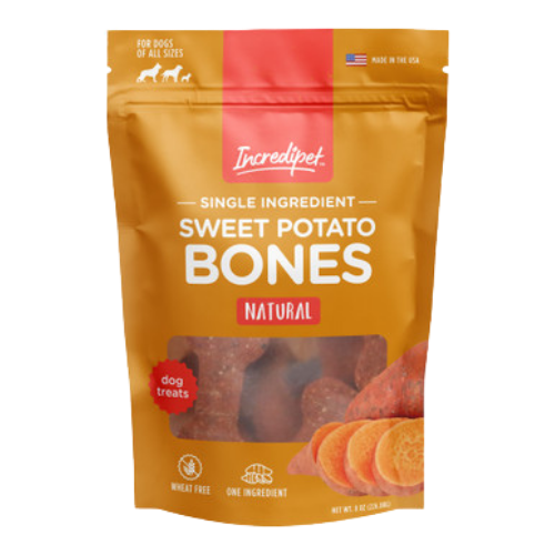 Incredipet Sweet Potato Bones Dog Treats 8 oz