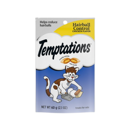Whiskas Temptations Hairball Control Chicken Flavor Cat Treats 2.1 oz