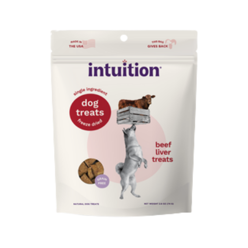 Intuition Freeze-Dried Beef Liver Dog Treats 2.6 oz